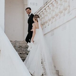 Lauren Portia at a masseria wedding in Puglia