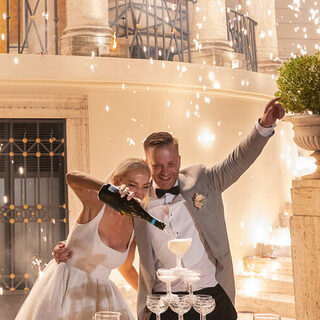 Oliver Rimmer at a wedding in Rome
